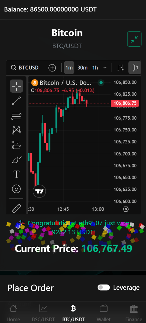 BitTong虚拟货币微交易系统源码 | 支持现货杠杆交易+K线控制+用户输赢管理+代理体系