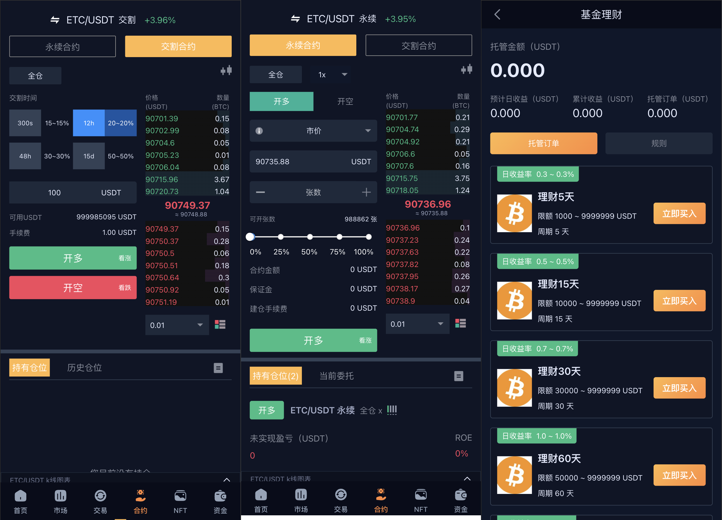 多语言交易所系统/永续合约交割合约/K线控制/C2C/借币 页面截图 2 多语言交易所系统/永续合约交割合约/K线控制/C2C/借币 页面截图