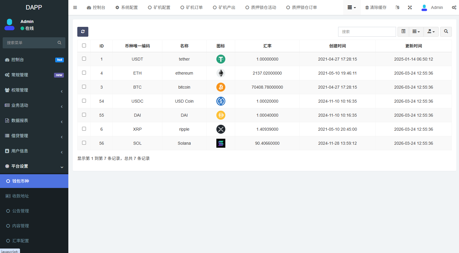 多语言DAPP综合交易所/前端VUE开发/后端php的FastAdmin框架 页面截图 26 多语言DAPP综合交易所/前端VUE开发/后端php的FastAdmin框架 页面截图