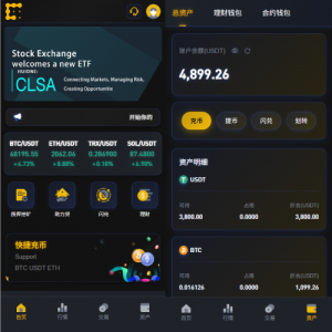 海外JAVA交易所/秒合约/永续合约/DAPP交易所/质押理财 页面截图