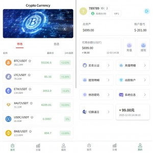 多语言虚拟币微盘/海外微交易/秒合约/时间盘 页面截图