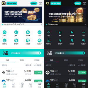 海外多语言交易所系统/永续合约交割合约/C2C/K线控制 页面截图