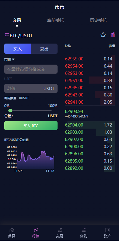 新UI多语言交易所系统/DAPP登陆/合约/期权交易/质押申购 页面截图 4 新UI多语言交易所系统/DAPP登陆/合约/期权交易/质押申购 页面截图
