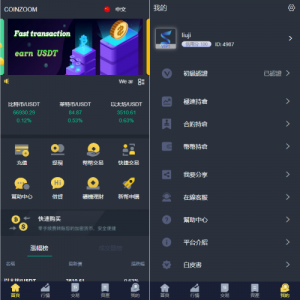 新版UI交易所系统/海外微盘系统/币币合约期权交易源码 页面截图