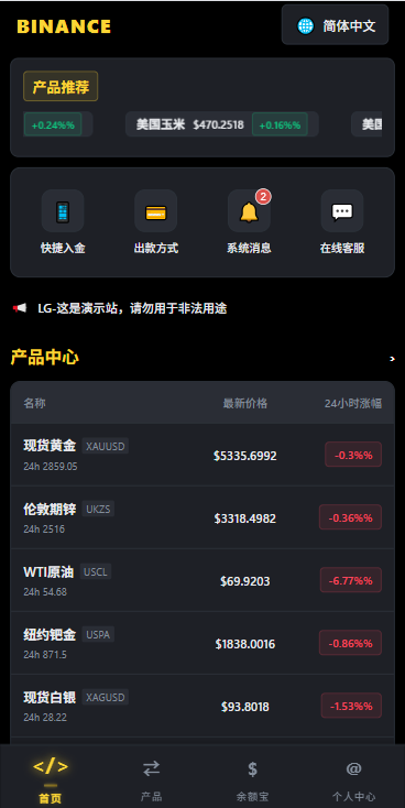 多语言仿币安微盘系统/期货时间盘/实名认证/信用分 页面截图 2 多语言仿币安微盘系统/期货时间盘/实名认证/信用分 页面截图