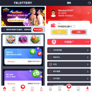 运营版快三竞猜投注系统/多语言彩票/预设系统彩 页面截图