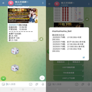 飞机快三游戏/telegram快三游戏/手动上下分 页面截图