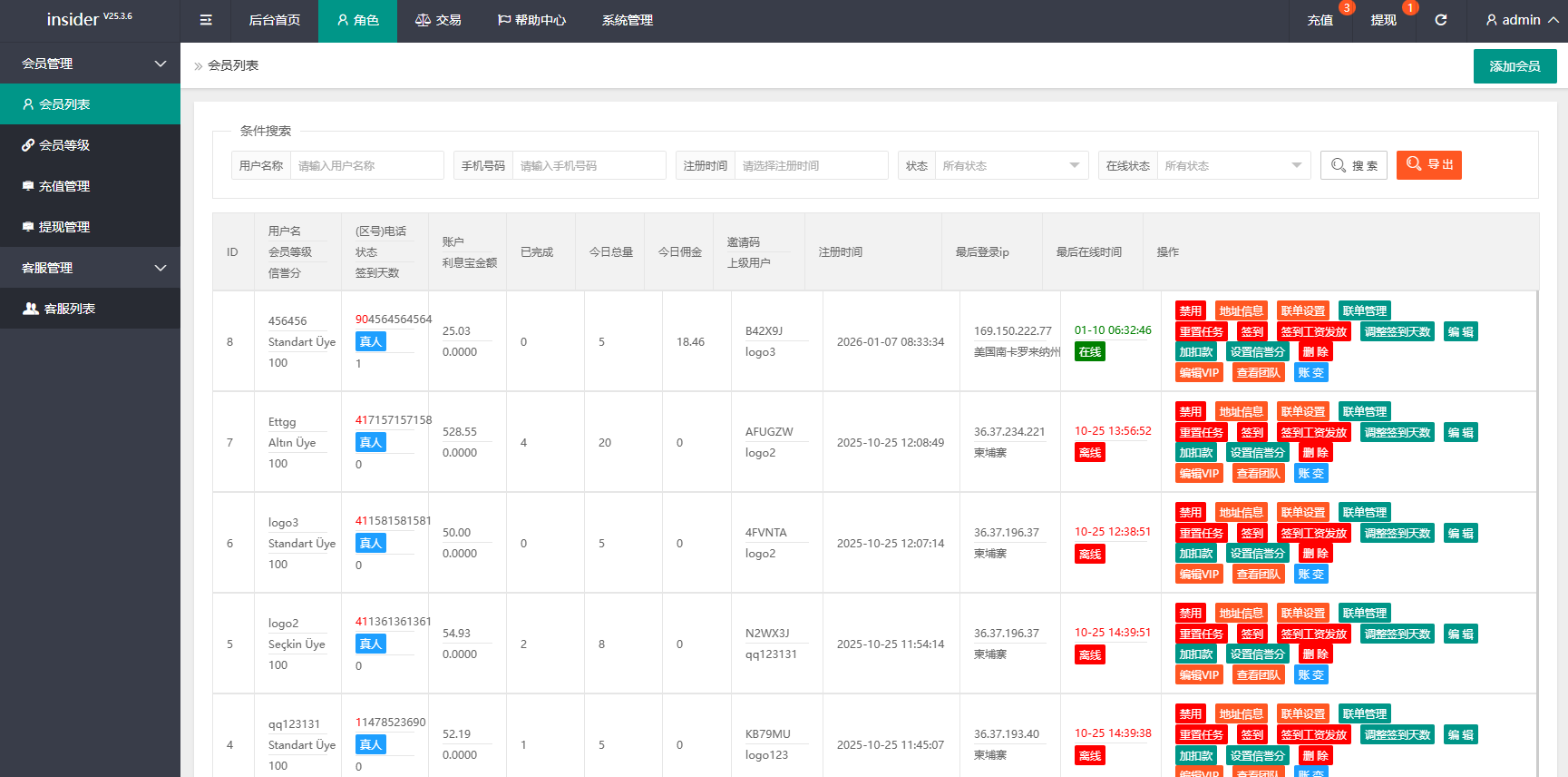 海外抢单刷单系统/信誉分/签到工资/多语言刷单 页面截图 11 海外抢单刷单系统/信誉分/签到工资/多语言刷单 页面截图