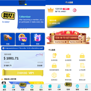 多语言抢单刷单系统/打针做单/签到/订单开关 页面截图