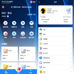 新版海外APP抢单刷单系统/连单卡单/签到/任务 页面截图