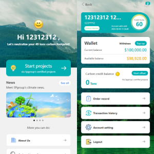 海外能源投资系统/清洁能源投资理财/注册问卷 页面截图