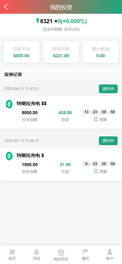 新UI新能源充电桩投资系统/海外投资理财/前端VUE 页面截图 8 新UI新能源充电桩投资系统/海外投资理财/前端VUE 页面截图