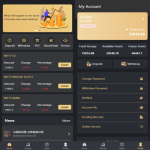 印度股票系统/新股认购/海外股票前端uniapp 页面截图