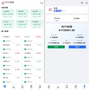 A股系统/Java股票系统/新股申购/大宗交易/股票交易系统 页面截图