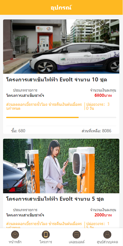 运营版泰语充电桩投资系统/泰国投资理财系统 页面截图 6 运营版泰语充电桩投资系统/泰国投资理财系统 页面截图