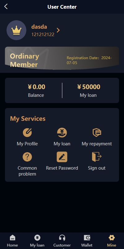 多语言小额贷款系统/海外套路贷系统/前端uniapp 页面截图 6 多语言小额贷款系统/海外套路贷系统/前端uniapp 页面截图