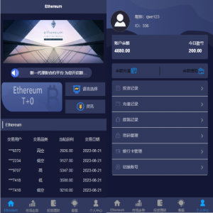 二开版uinapp版28系统/多语言28投资理财系统 页面截图
