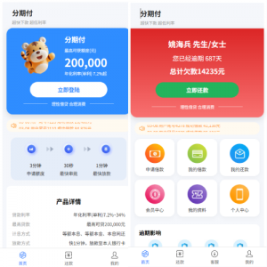 贷款催收系统/小额贷款/贷款逾期催收/java开发 页面截图