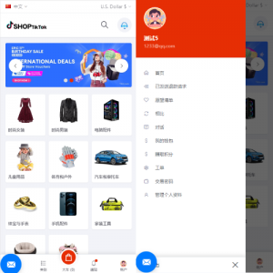 多语言创谷商城系统/单独海外云仓/一键采集铺货/跨境电商源码 页面截图