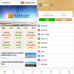 新UI微交易系统/外汇/期货贵金属时间盘/海外微盘/前端uniapp 页面截图