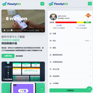 新UI海外APP软件优化抢单刷单系统/软件刷单/电脑自适应 页面截图