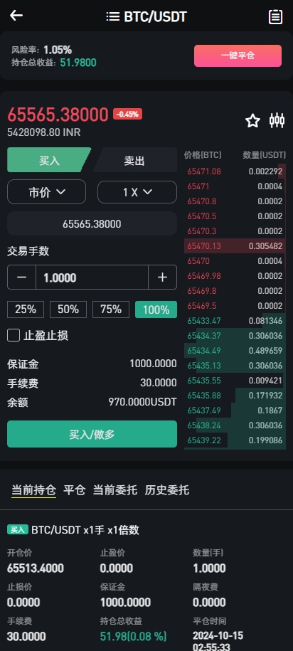 二开版海外交易所系统/币币期权杠杆交易/锁仓认购/合约插针 页面截图 7 二开版海外交易所系统/币币期权杠杆交易/锁仓认购/合约插针 页面截图