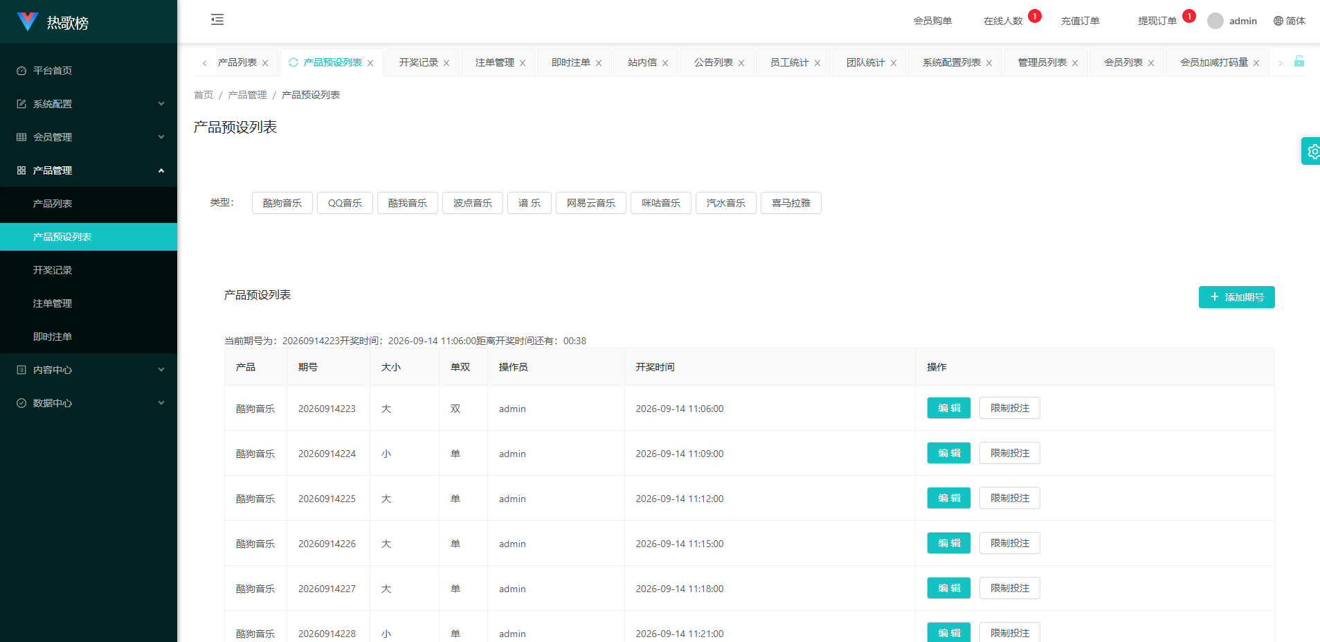 音乐打榜伪商城系统/订单自动匹配/打码/代理后台